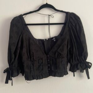 For Love and lemons Rare Top!! Black Lace top size medium
